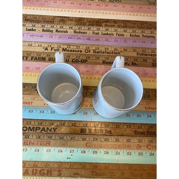 Vintage Norman Rockwell Museum Inc. Looking Out to Sea 1985 Coffee Mug Pair 2 - Picture 8 of 11